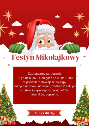 Red And White Illustrative Letter To Santa Poster