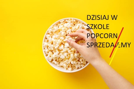 Akcja klasy 8A-zapraszamy na przerwach na popcorn