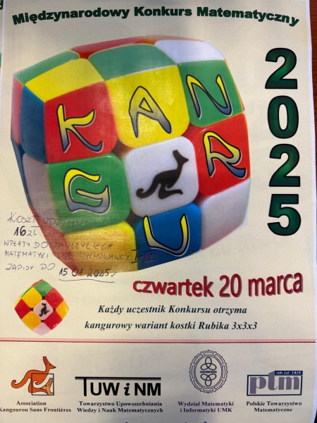 Międzynarodowy Konkurs Matematyczny- Kangur 2025