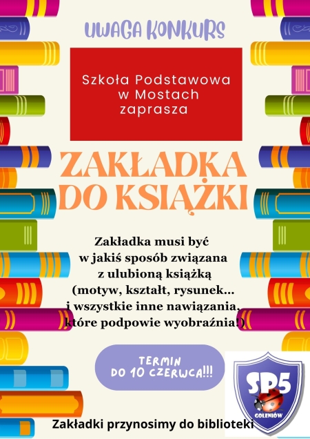 Zakładka do książki- konkurs