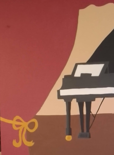 „Nasza ściana – nasza sztuka” - Mural uczennic z klasy 8C