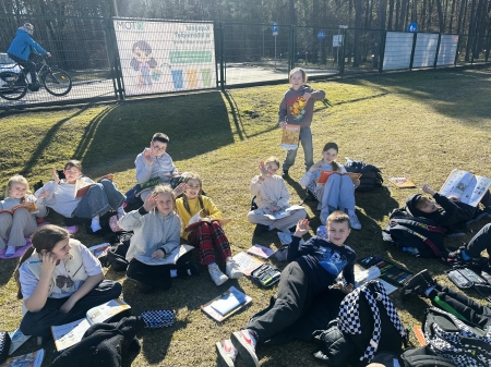 Lekcja angielskiego na świeżym powietrzu