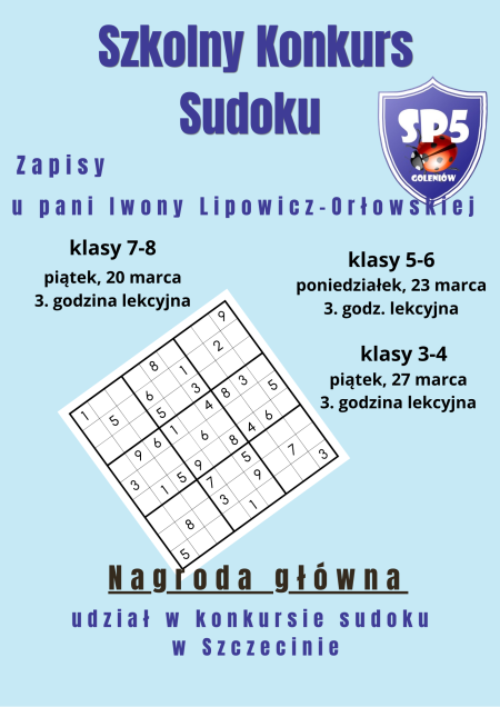 Szkolny Konkurs Sudoku
